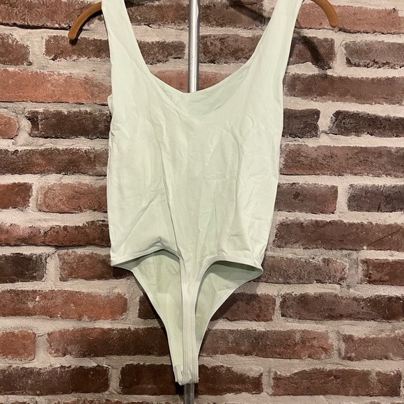 NWT Free People Aqua Green Clean Lines Bodysuit Size XS/S - Picture 7 of 13